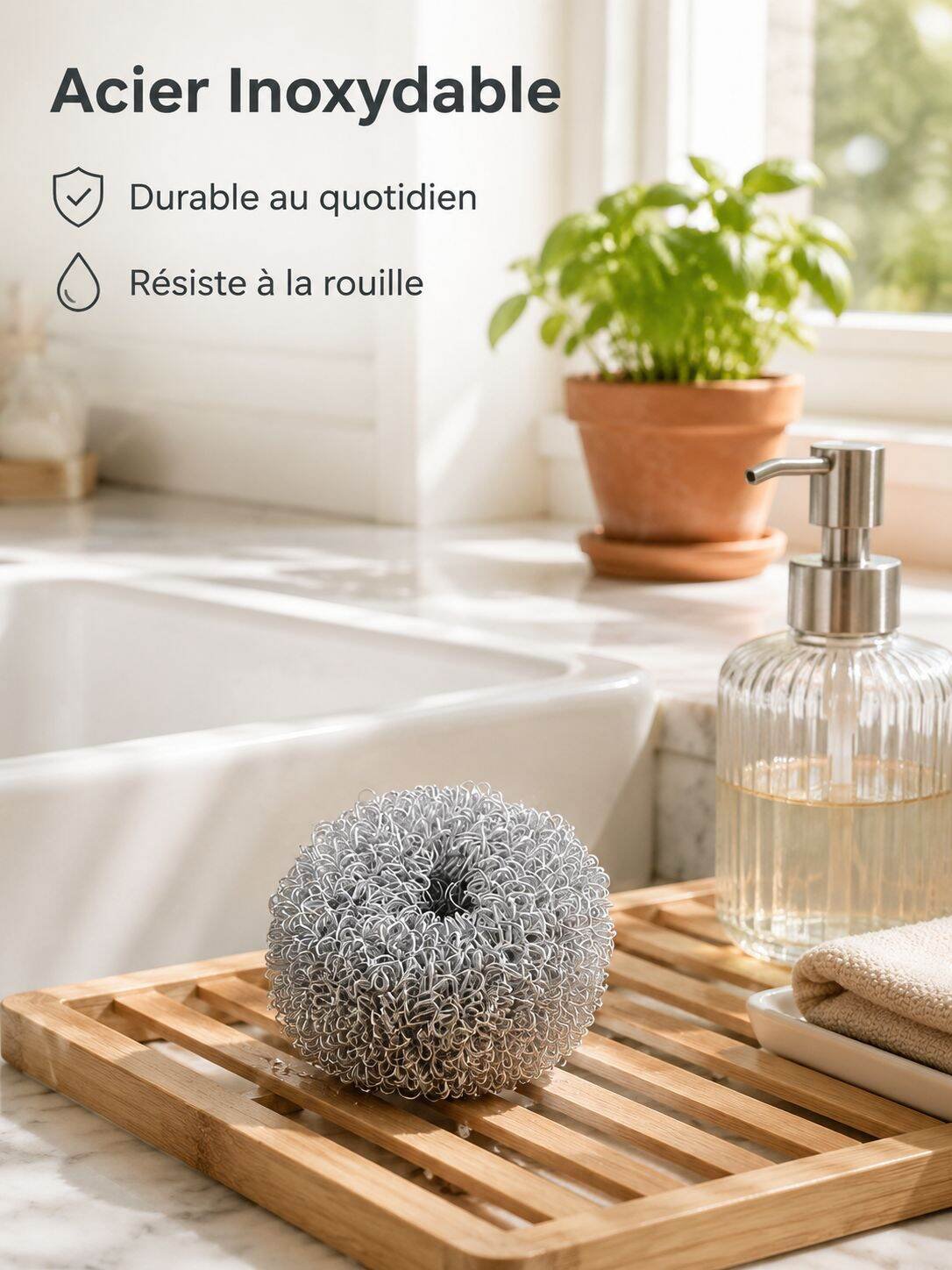 Boule de nettoyage nano multifonction en acier