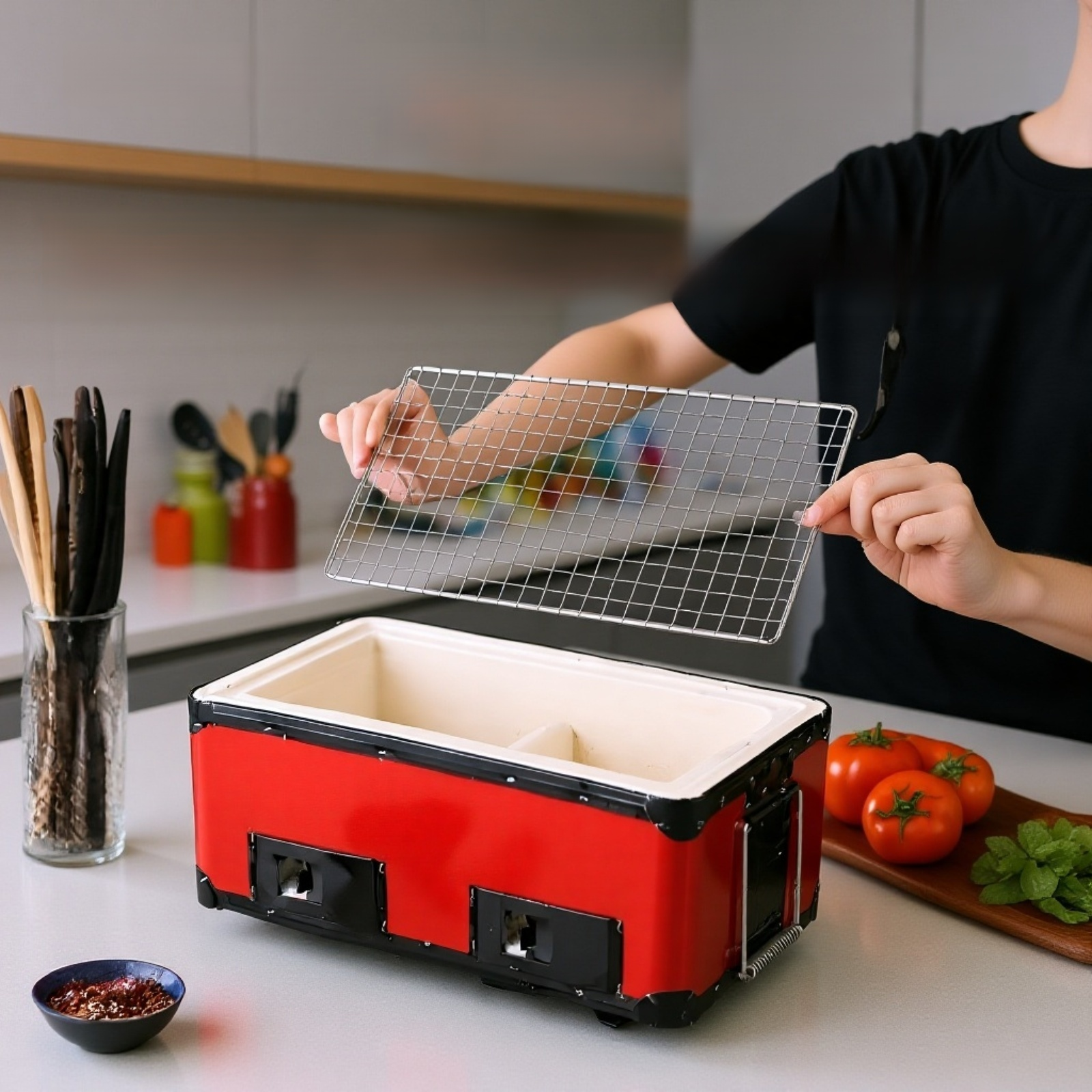 شواية طين توزع الحرارة بالتساوي