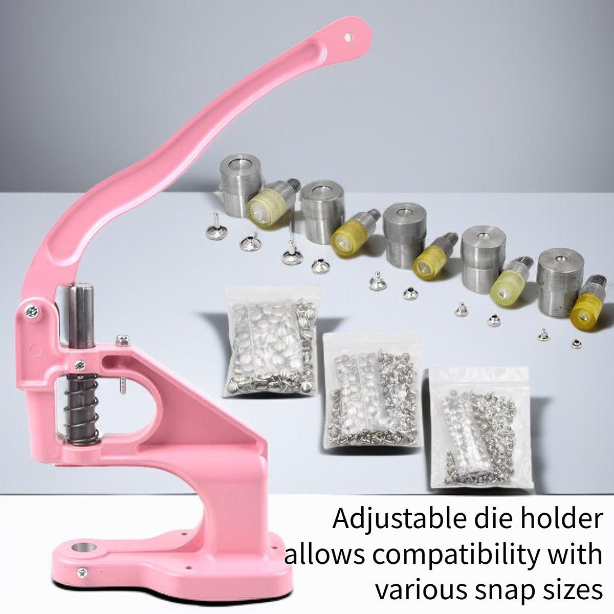 Heavy-duty hand press machine for buttons