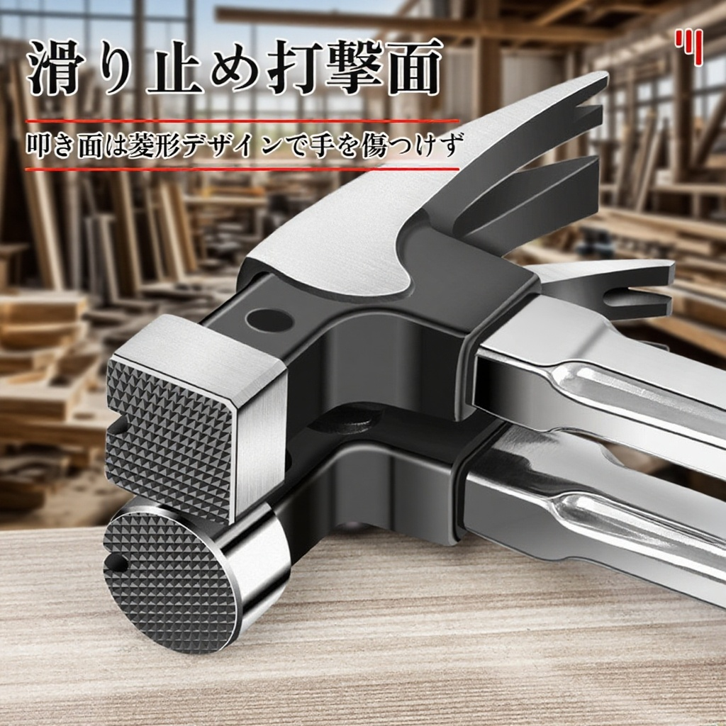 一体型特钢製羊角ハンマー・ステンレス製