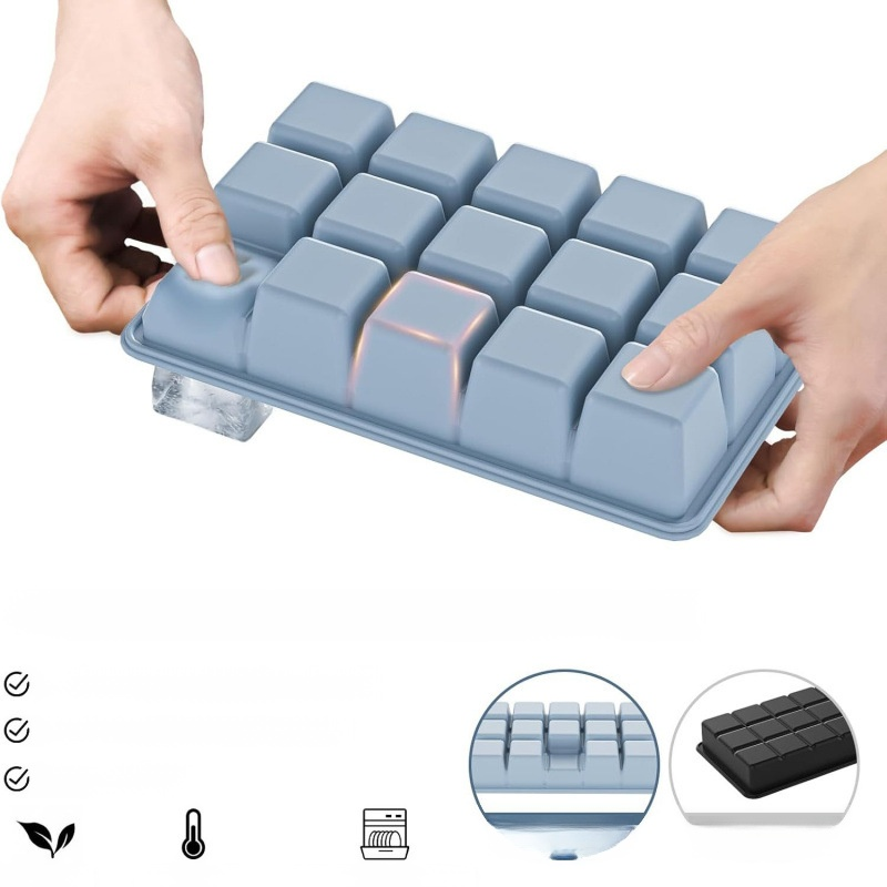 Household 4-Grid Ice Cube Tray with Lid