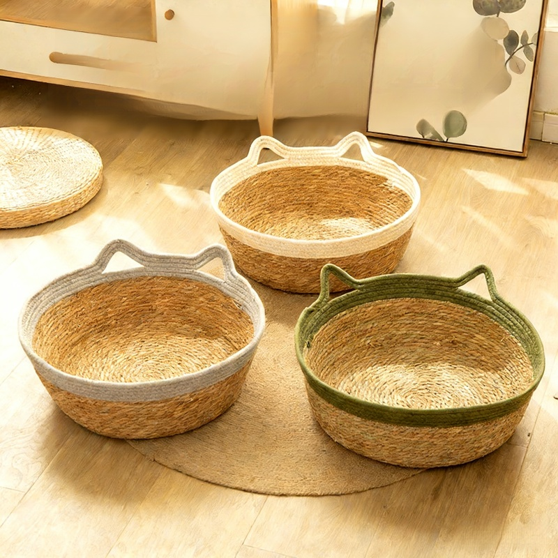 Lit pour chat en osier