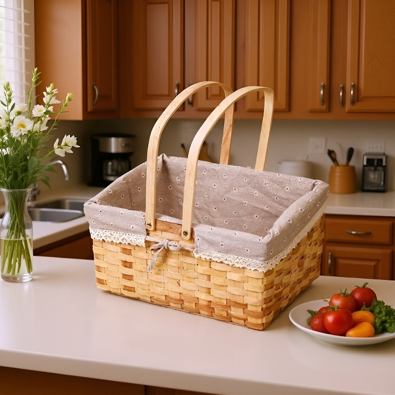 編織長方形蔬果收納提籃