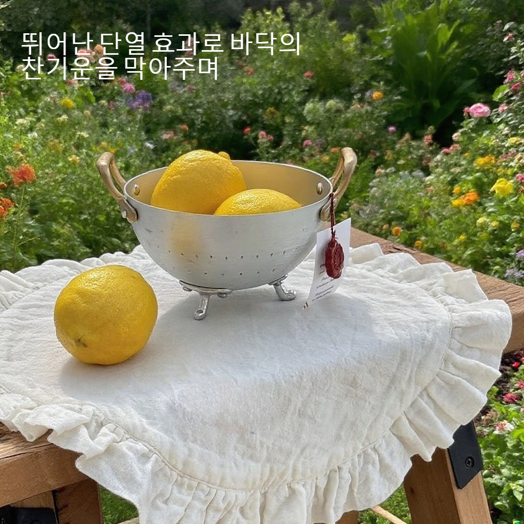 새로운 레이스 원형 천 단열 쿠션