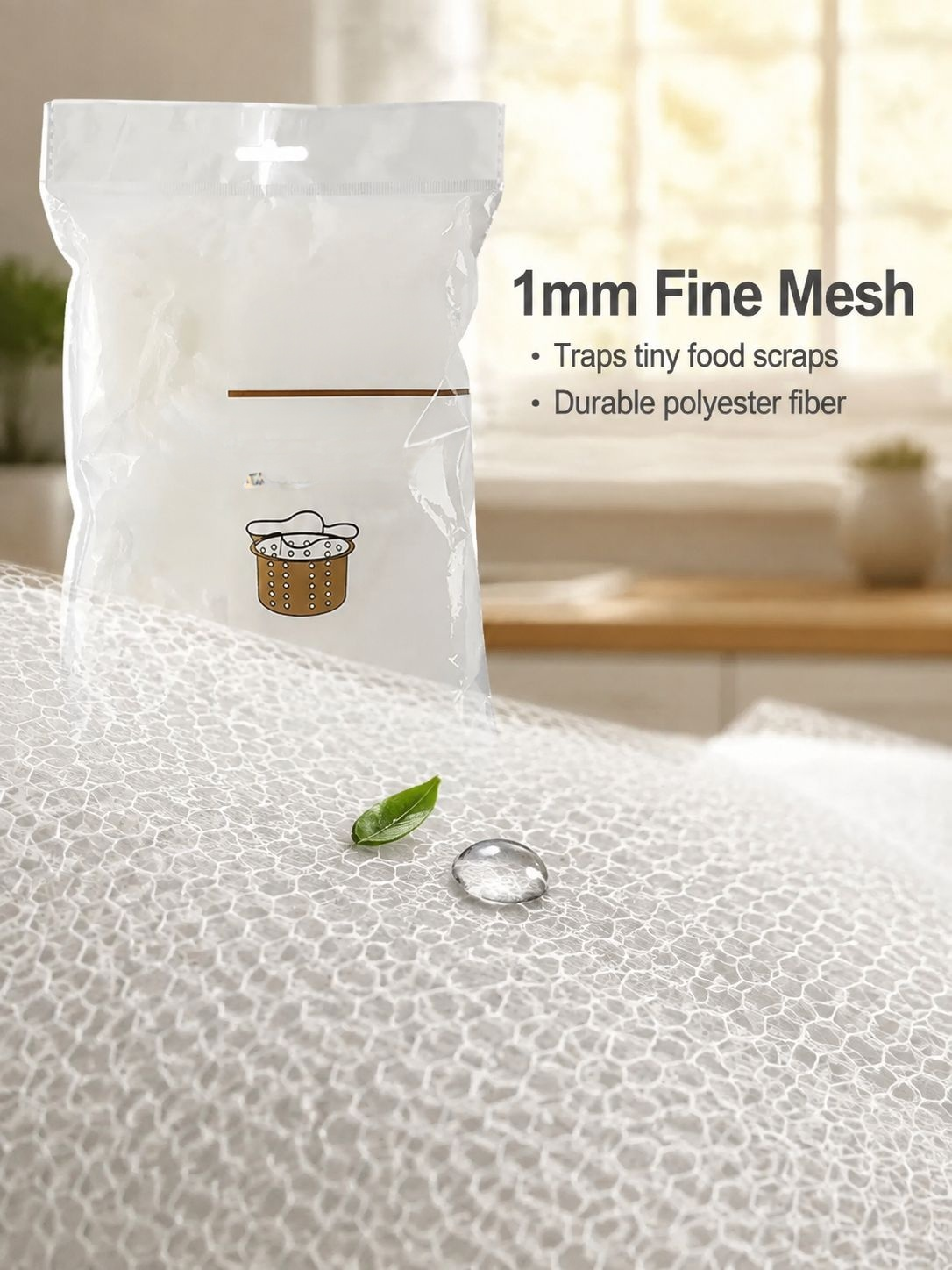 Anti-clog sink drain filter for everyday kitchen use