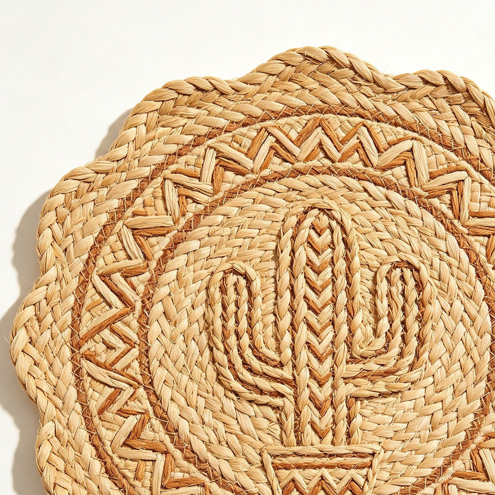 cactus grass woven heat-insulating placemat