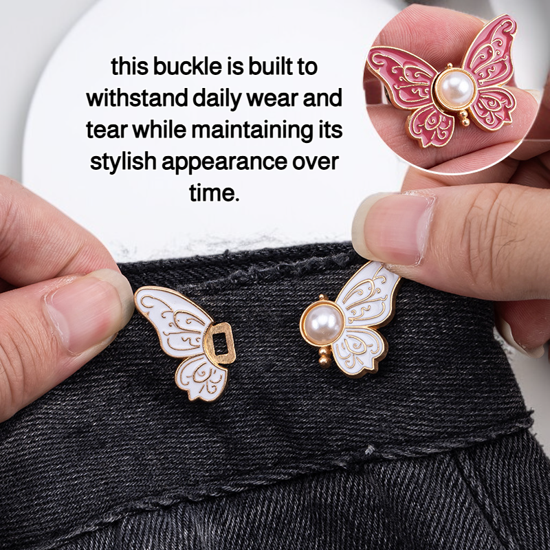 Butterfly waist adjustment buckle