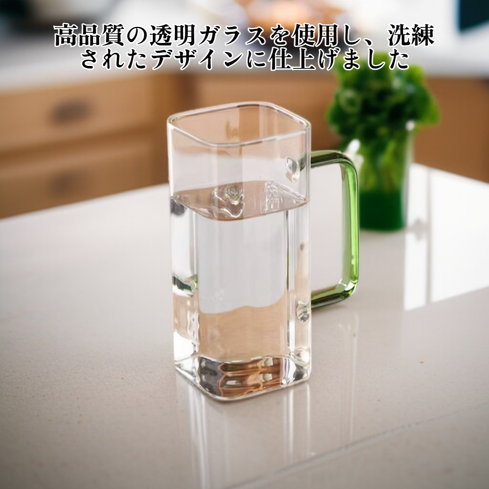 家庭用透明多機能ガラス水カップ