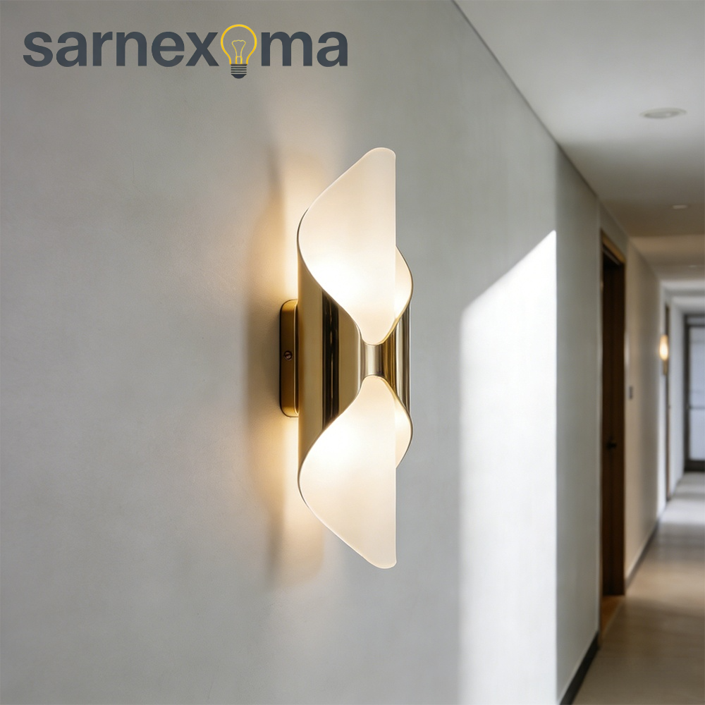 北歐風過道壁燈安裝效果圖