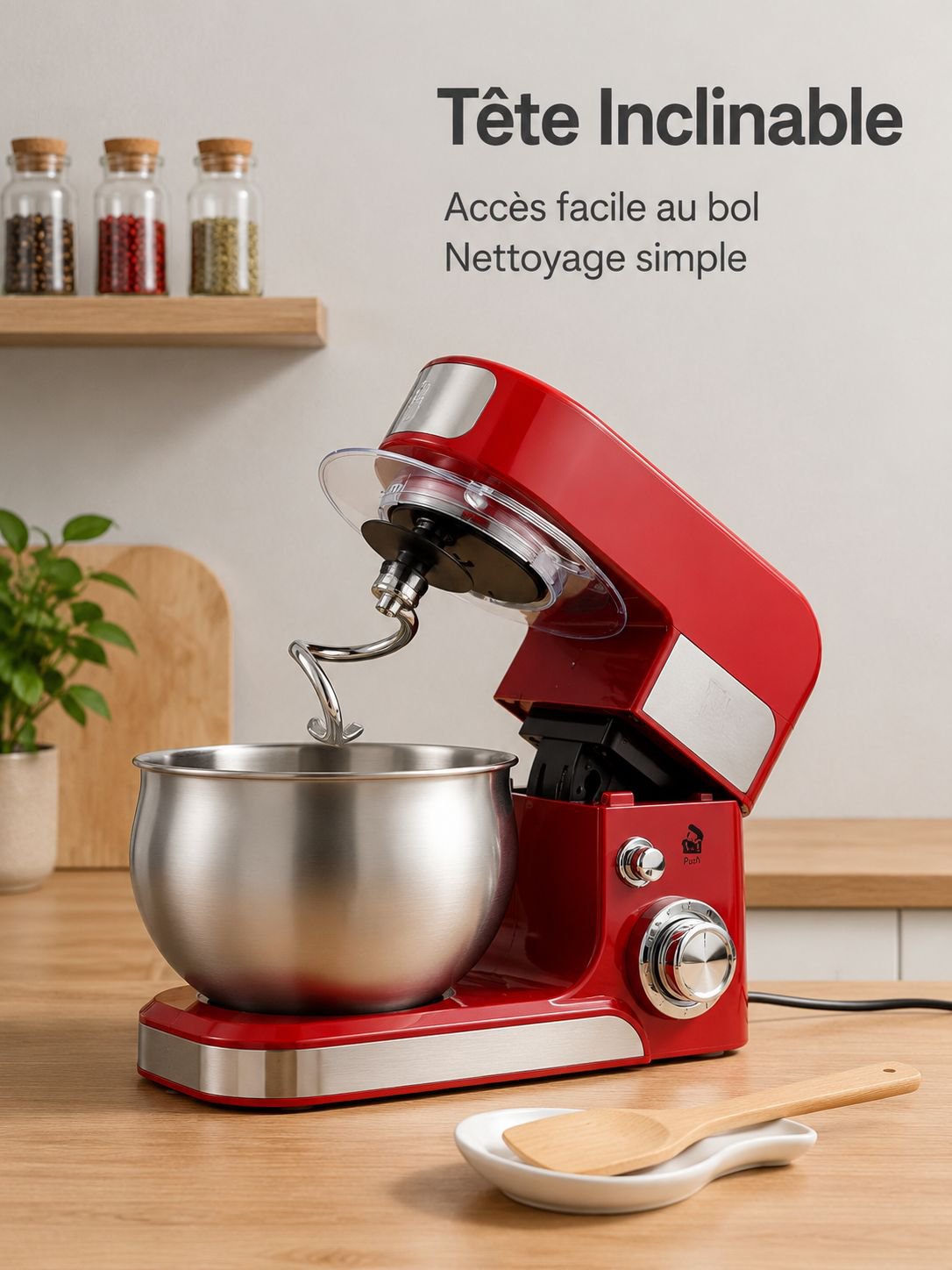 Appareil ménager électrique pour pétrir et mélanger