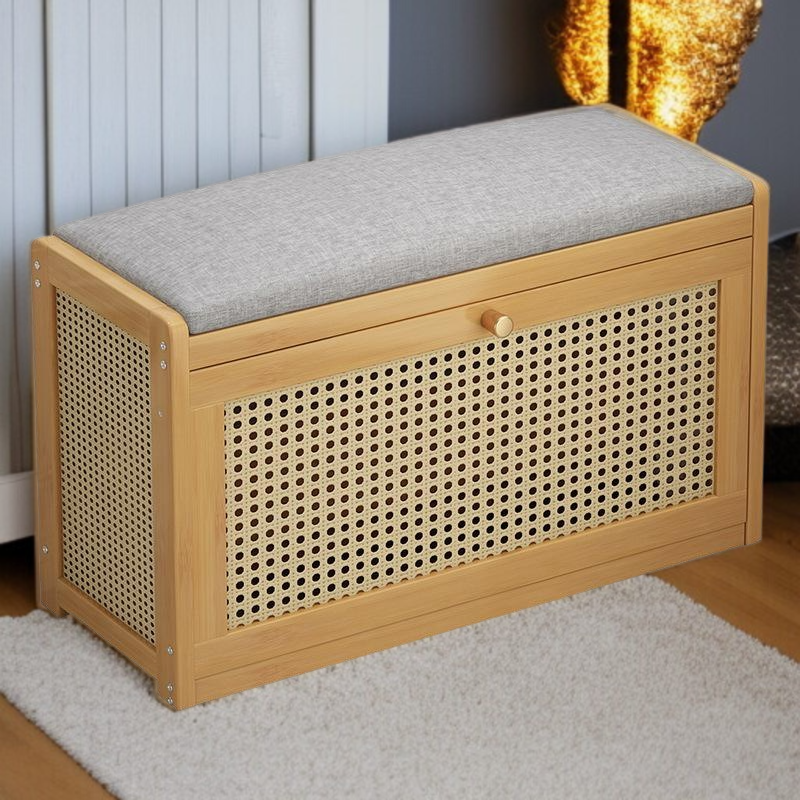 Shoe changing bench home door can sit shoe rack entrance door shoe cabinet bench integrated new Ital