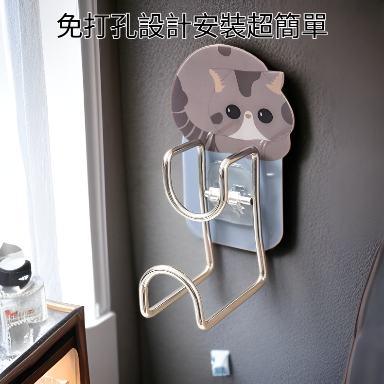 免打孔不鏽鋼浴室收納架壁掛臉盆架