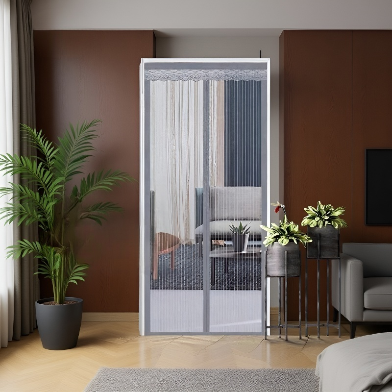가정용 모기문발 전자석흡입문 자착면타공망 여름 모기문발