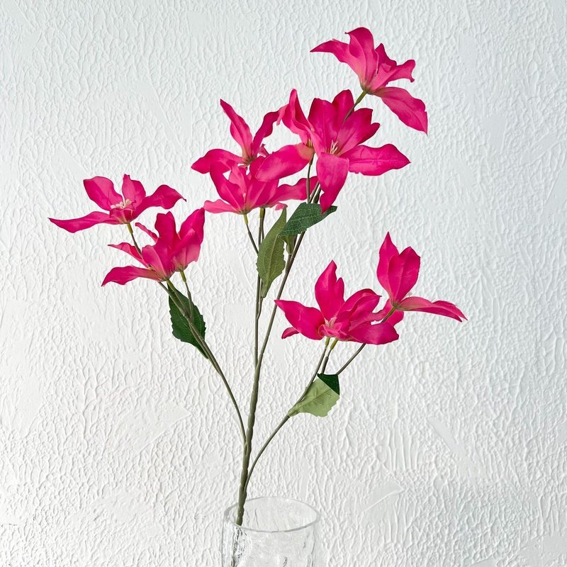 ウェディング用ローズピンク造花 ミニフラワーデコレーション