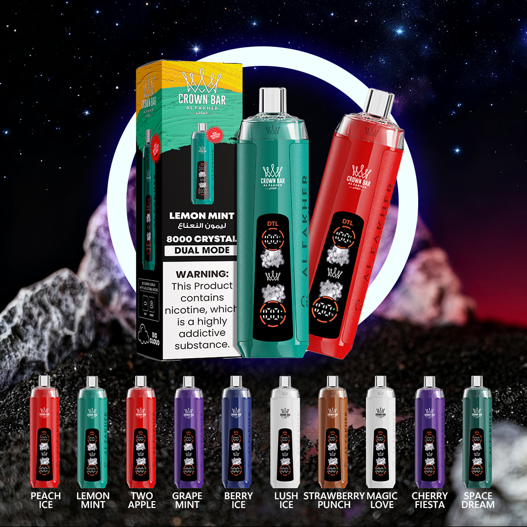 Al Fakher 8K CRYSTAL DUAL Zitronen Minz