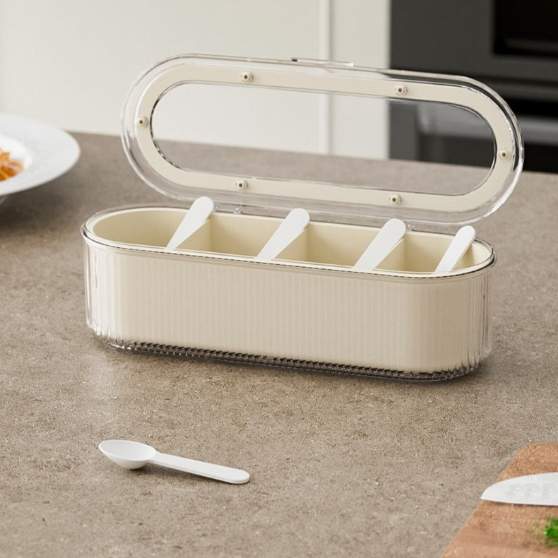Kitchen Seasoning Box with Spoon