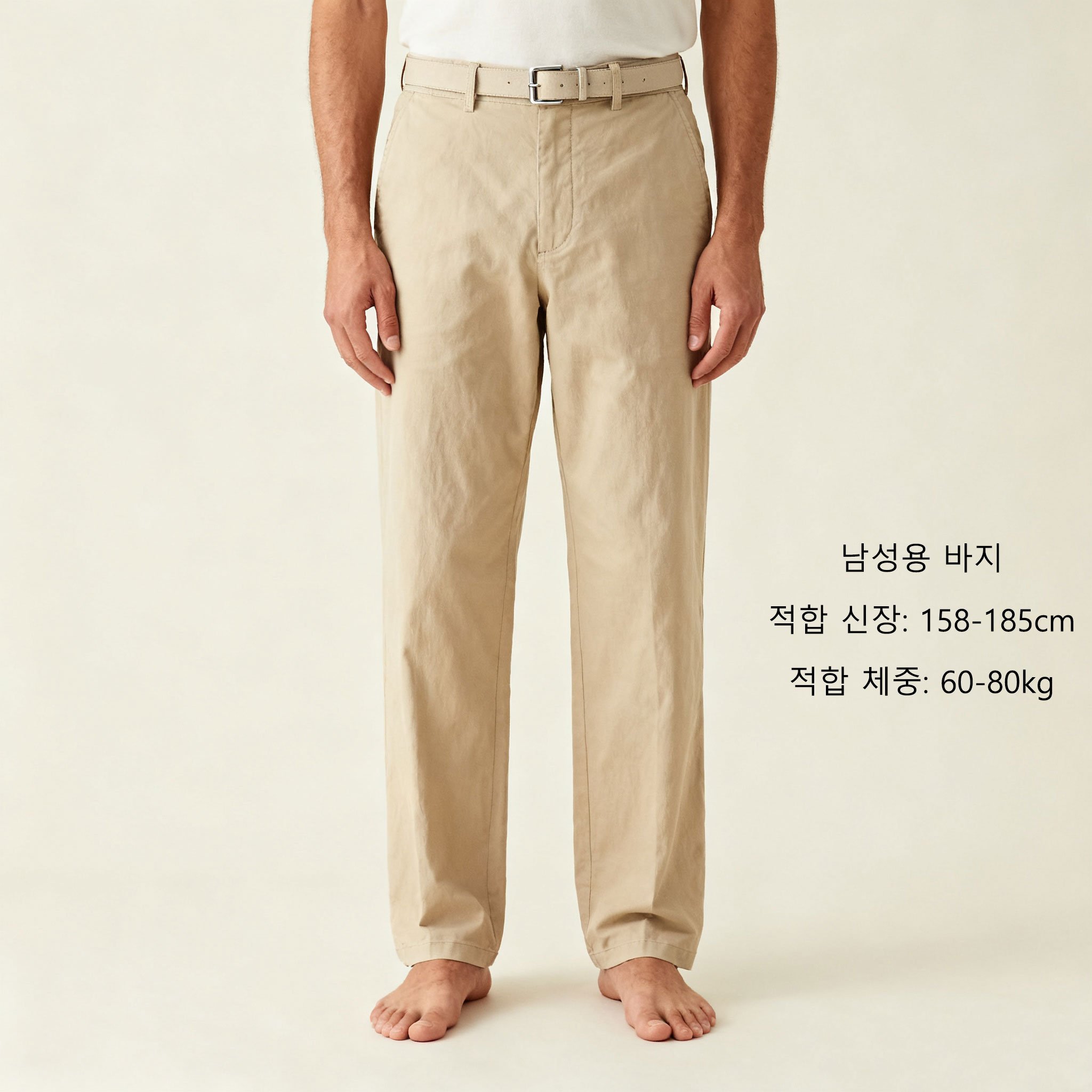 편안한 착용감의 남자 바지 디테일
