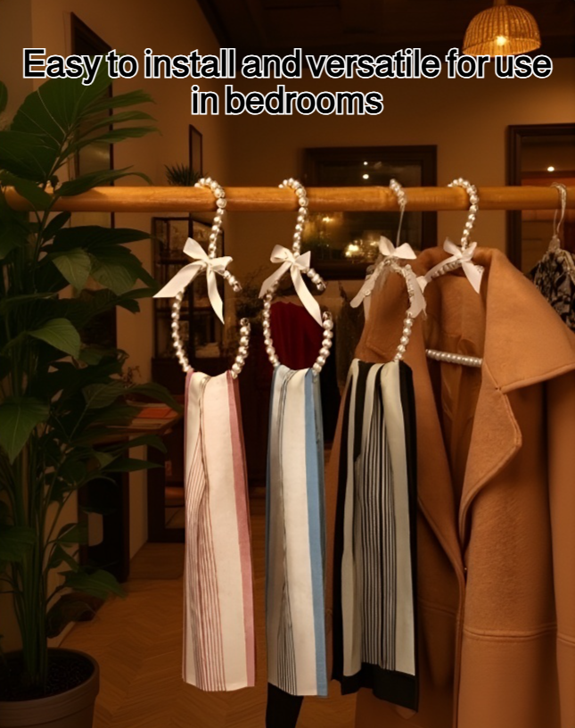 Elegant pearl hanger for delicate garments