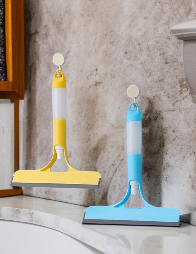 변기 주변을 청소하는 스크레이퍼 유리 닦기 도구