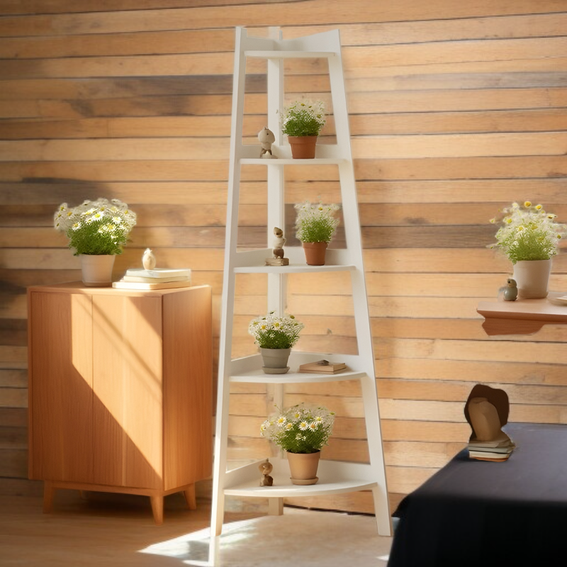 北欧風プラントスタンド、フラワーシェッド、バルコニーフラワーラック、壁コーナー収納ラック、多機能整理収納ラック