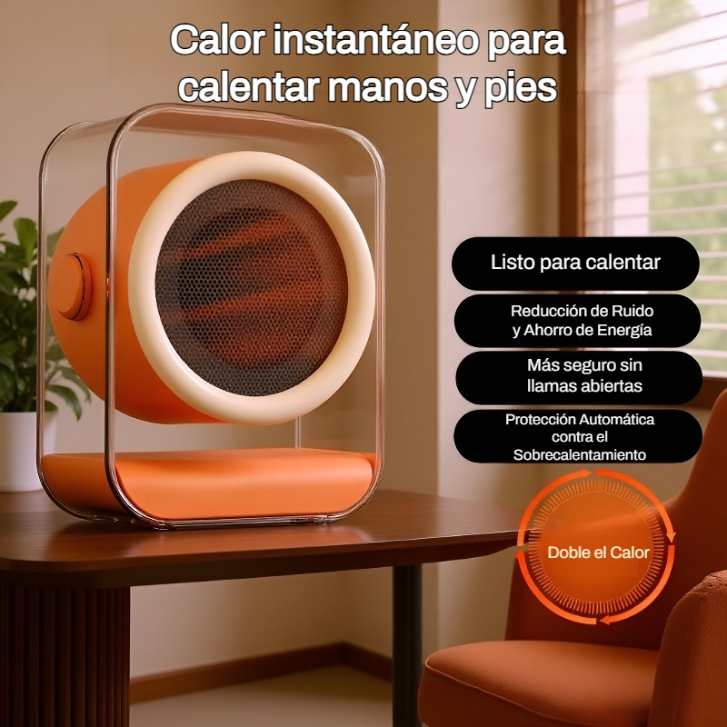 Calefactor de aire caliente de bajo consumo para el hogar 