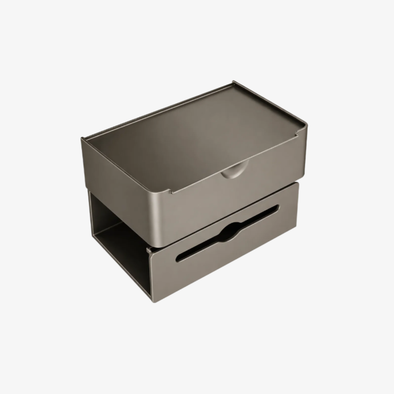 Wasserdichte wandmontierte Taschentuchbox mit Regal, ohne Bohren, für das Badezimmer