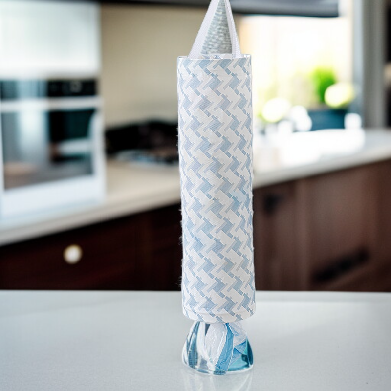 ที่เก็บถุงขยะติดผนังสำหรับห้องครัว ทรงกระบอก ถอดออกได้ แขวนได้ พลาสติก