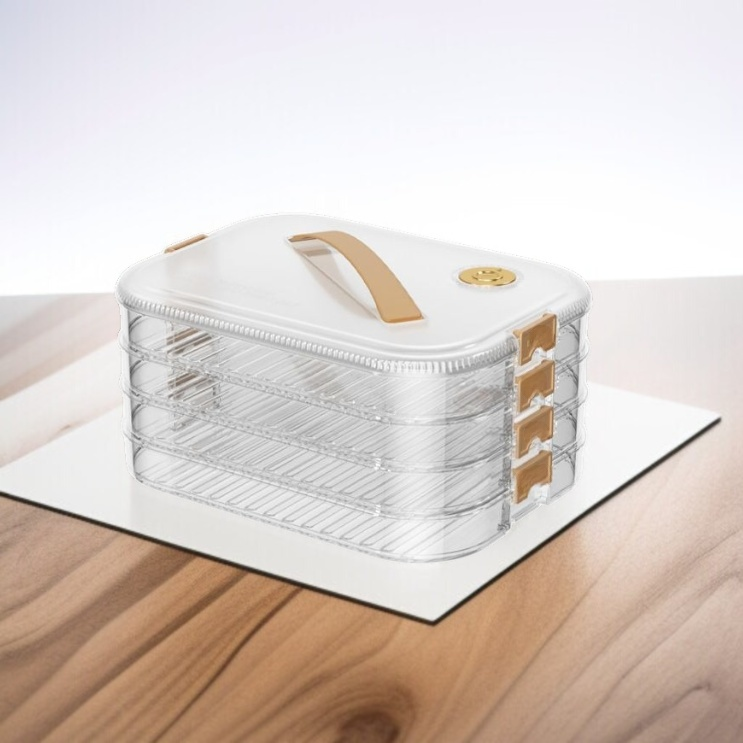 가정용 냉동 투명케이스 다단 식품급 수납케이스 다용도 투명케이스 투명보관함 수납케이스 타임수납케이스 혼돈수납케이스