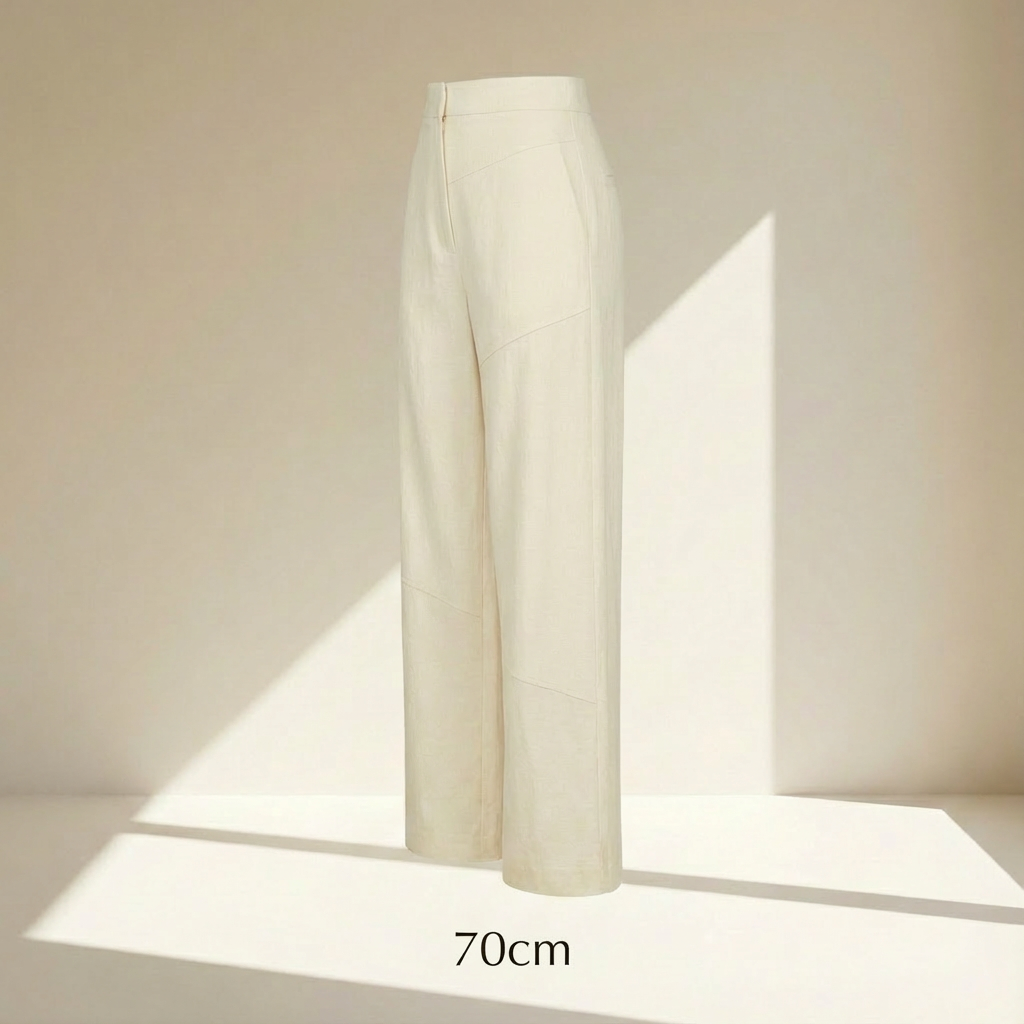 กางเกงเอวสูงแฟชั่นหญิง