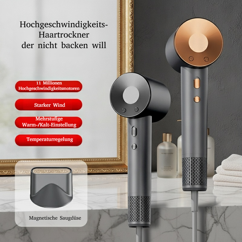 Leistungsstarker Hochgeschwindigkeits-Haartrockner in moderner Optik