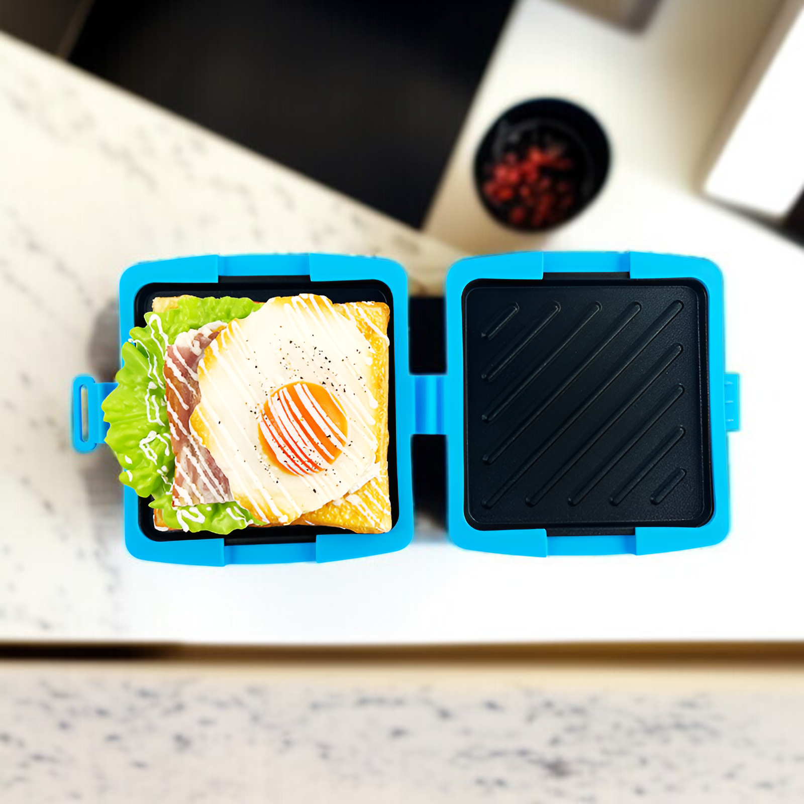 多機能サンドイッチメーカー・電子レンジ対応グリルプレート