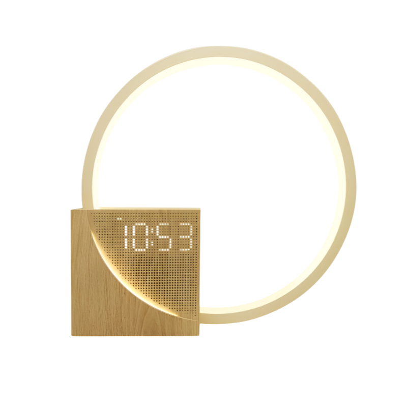 ナイトライト 間接照明 ベッドサイド目覚まし時計テーブルランプ 無段階調光スタイリッシュ 授乳ライト 明るさ3段階 タッチセンサー 屋内ランプ LEDナイトライト 自立型 睡眠補助ホワイトノイズマシン