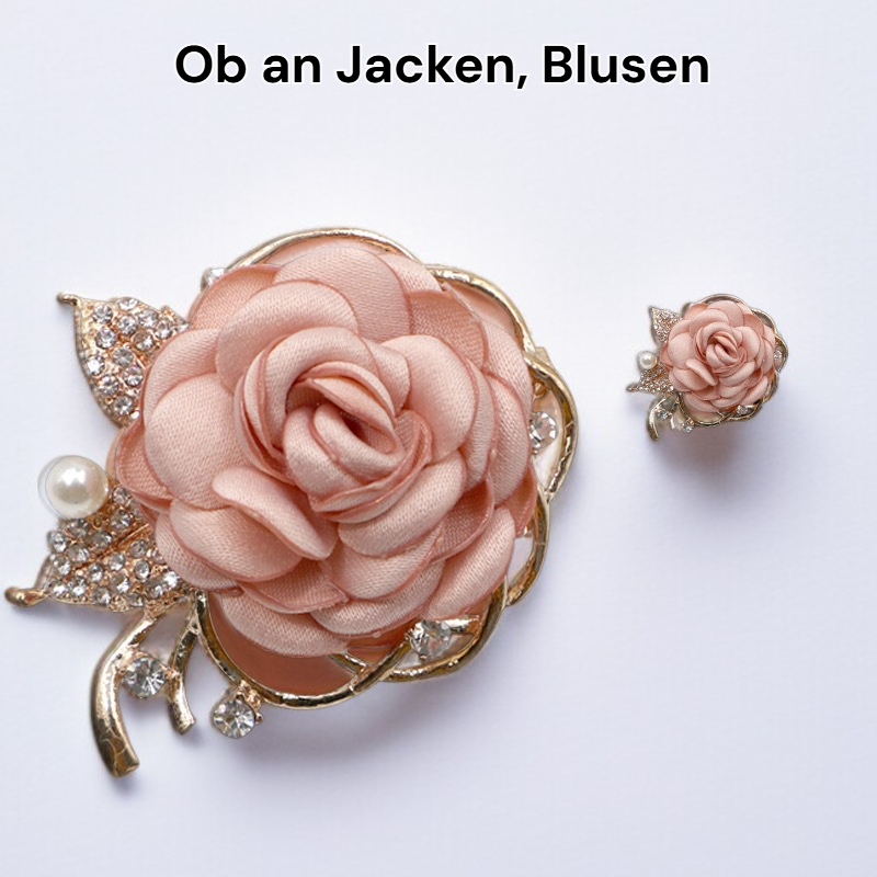 Elegante Blumenbrosche für Damen