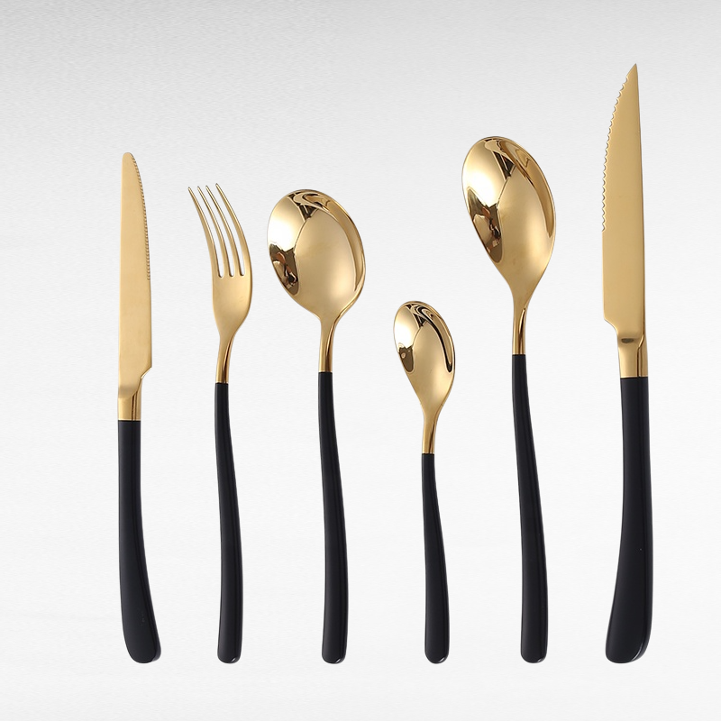 1810 Spiegelpolierte Edelstahl-Silberbesteck-Set mit Löffel und Gabel, Metallbesteck Silberwaren Set