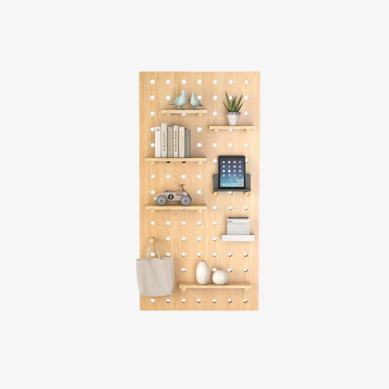 Functional entryway organizer with display space
