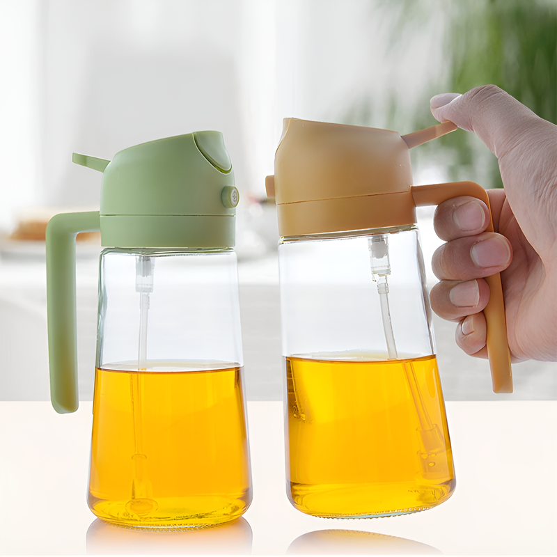 유리 분사 및 붓기 겸용 오일병