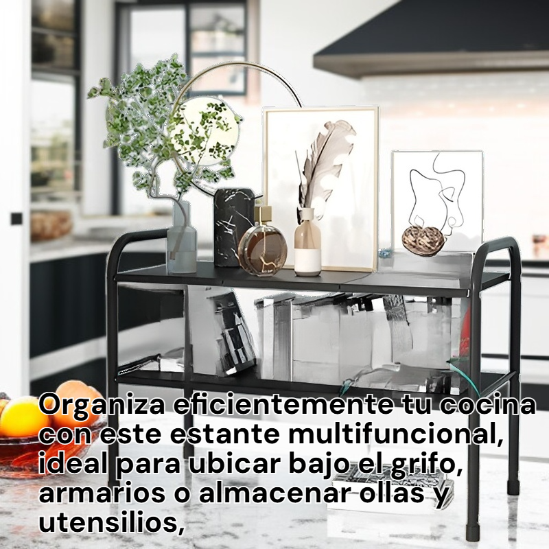 Estante extensible para grifo de fregadero