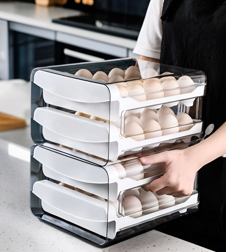 تخزين البيض بطريقة مرتبة وآمنة