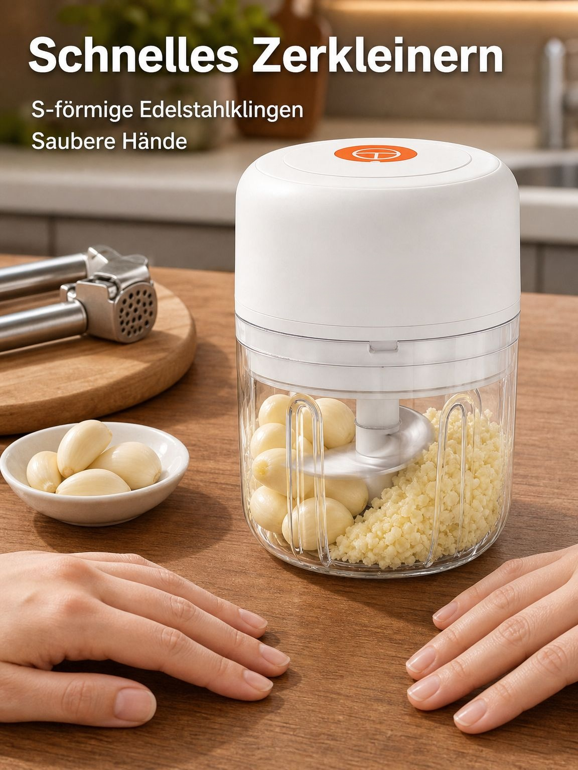 Multifunktionaler Knoblauchzerkleinerer für die Küche