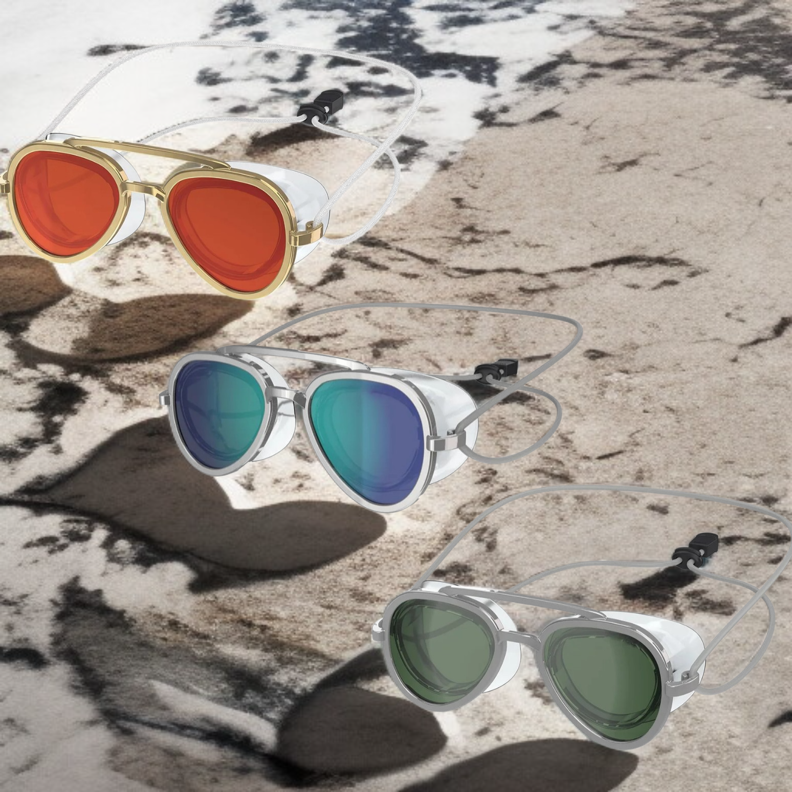 모든 시야를 확보할 수 있는 투명 방수 방담 수영 고글