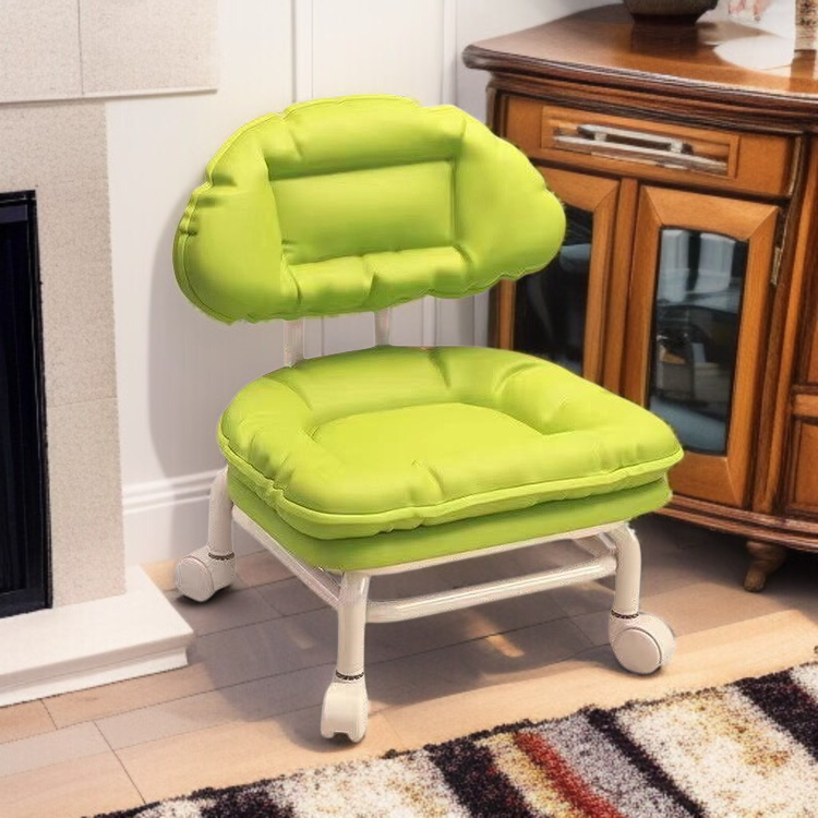 Taburete bajo con ruedas, multifuncional y silencioso para niños