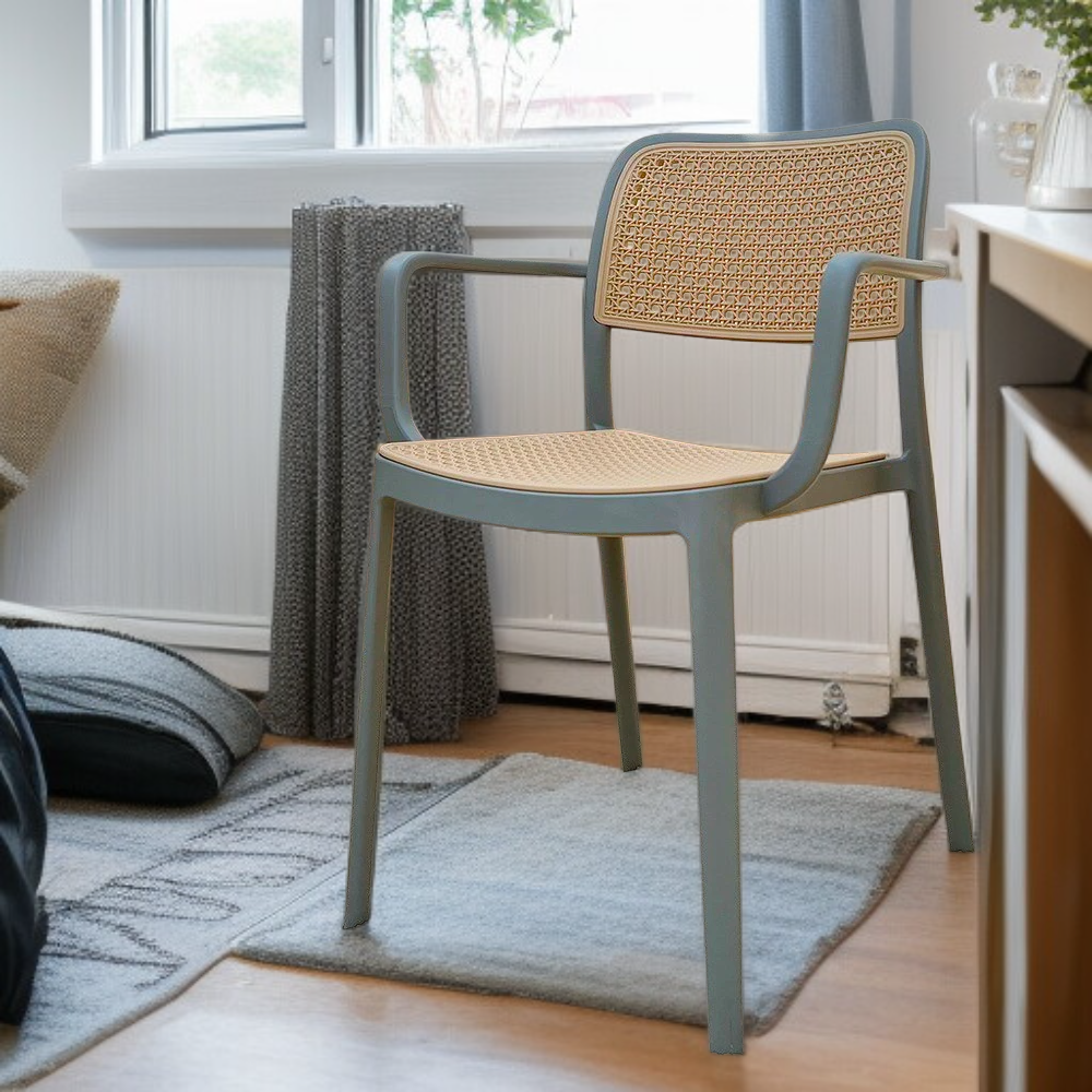 라탄 모카 암체어 야외 카페 테라스 장식용 의자