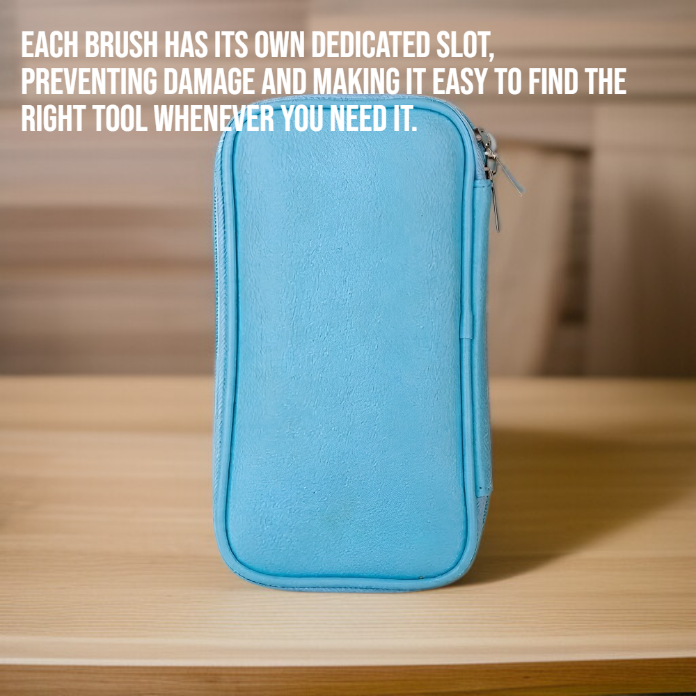 13 makeup brush strap storage bag set