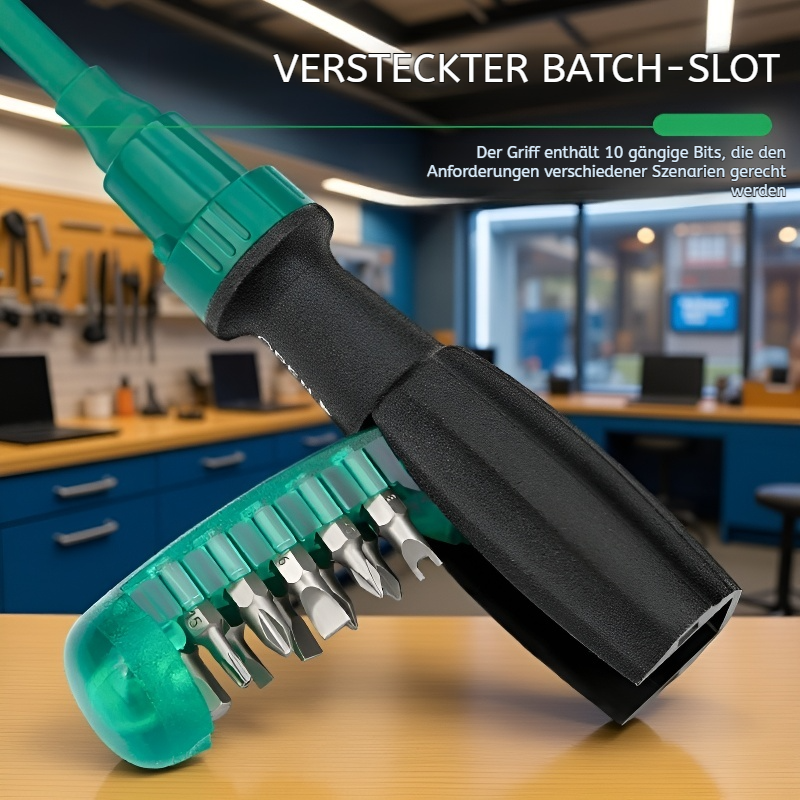 20-in-1 Schraubendreher- und Reparaturset mit Magnetratsche und Kreuzschlitzfunktion