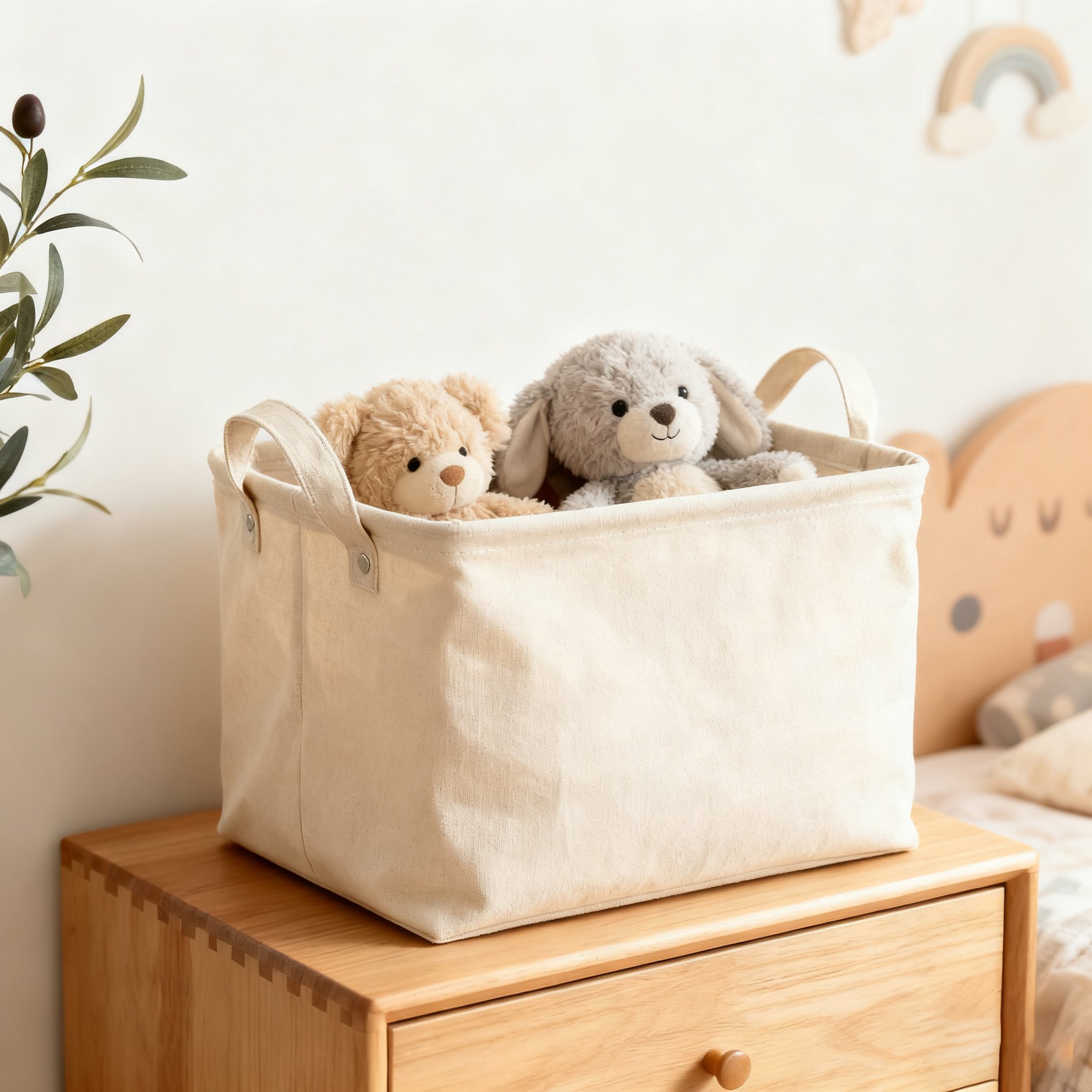 거실 인테리어에 어울리는 수납 바구니