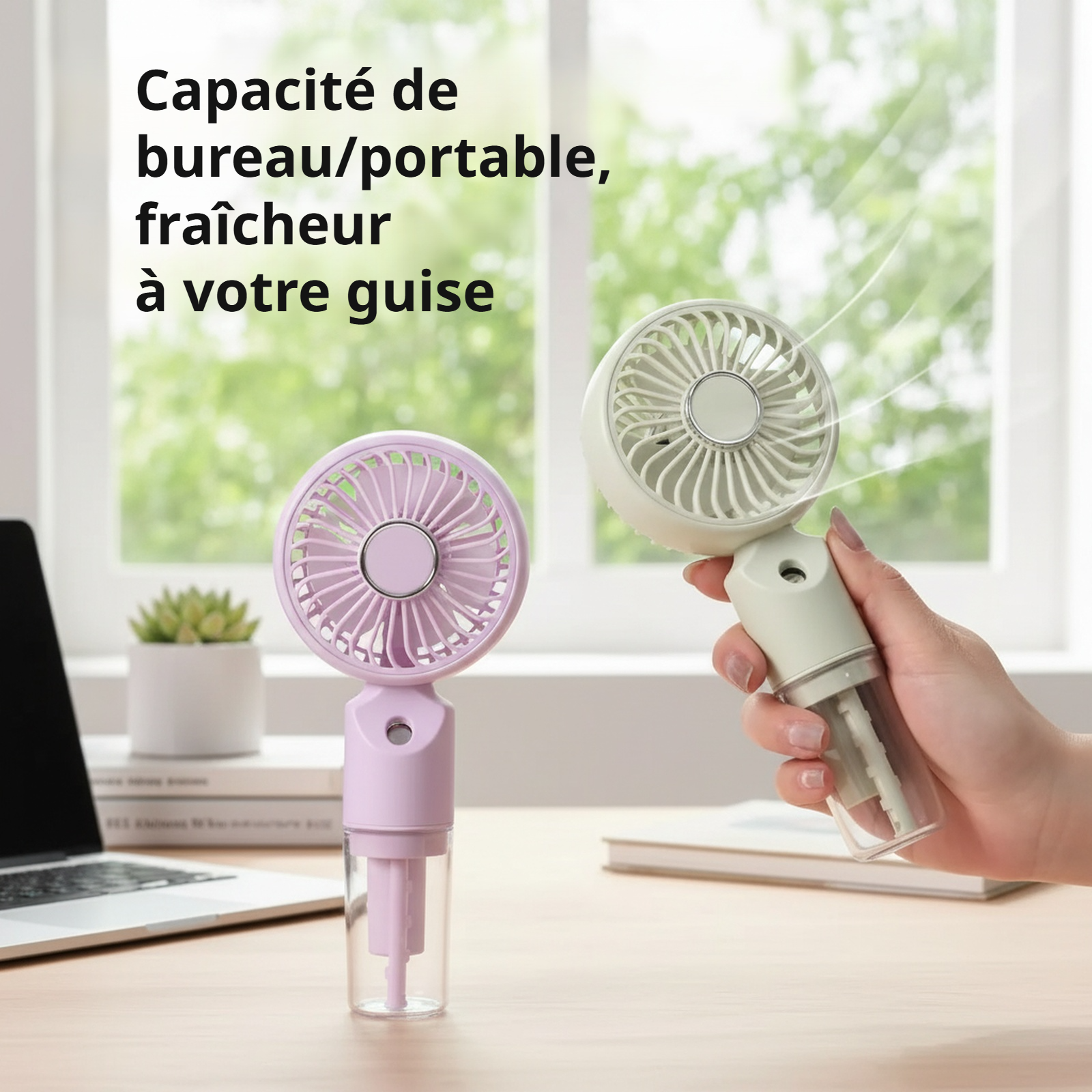 Ventilateur portable avec fonction brumisation