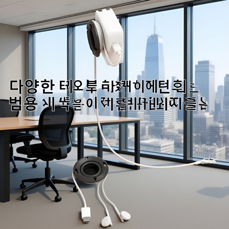  접이식 충전 케이블 정리기
