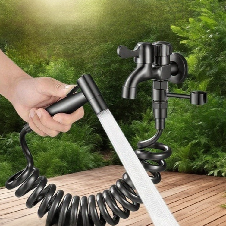 ก๊อกน้ำอเนกประสงค์พร้อมปืนฉีดน้ำสำหรับห้องน้ำ