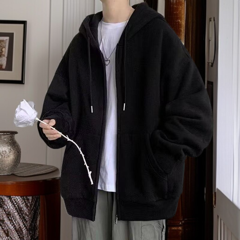 커플 헤비 가을 카디건 맨투맨 상의 아우터 재킷 남자 옷