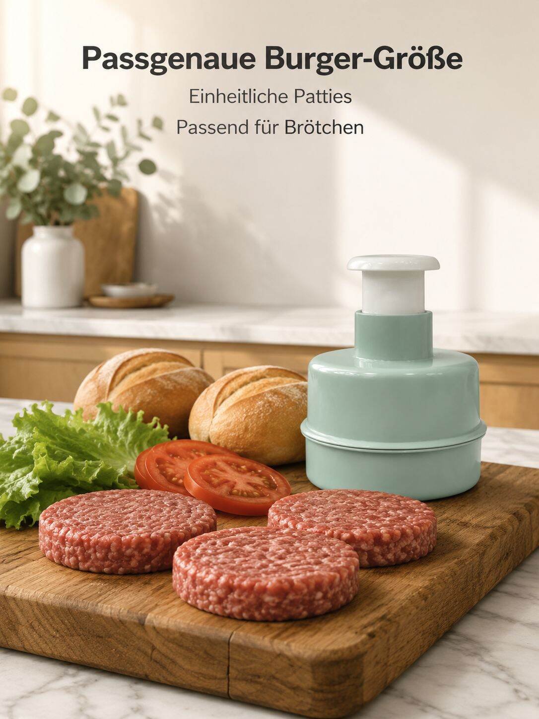 Küchen-Fleischpresse mit automatischem Rückprall